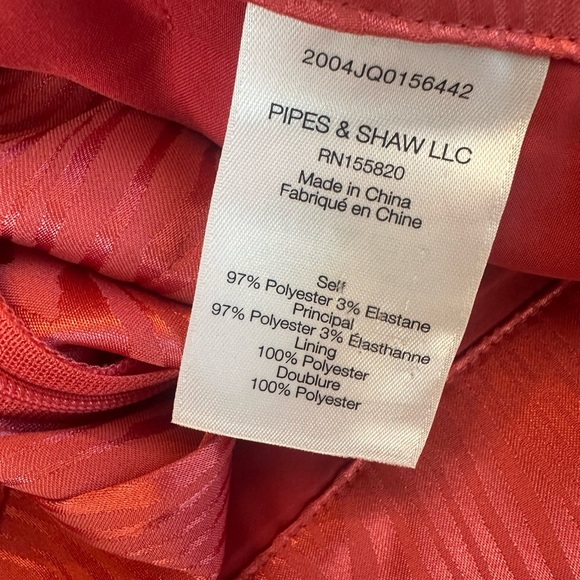 Veronica Beard Leonor Wide Leg Cropped Pant In Melon Womens Satin Palazzo 6 - Picture 8 of 10